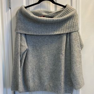 Guess Grey Cowl Neck Sweater Long Sleeves - NWT